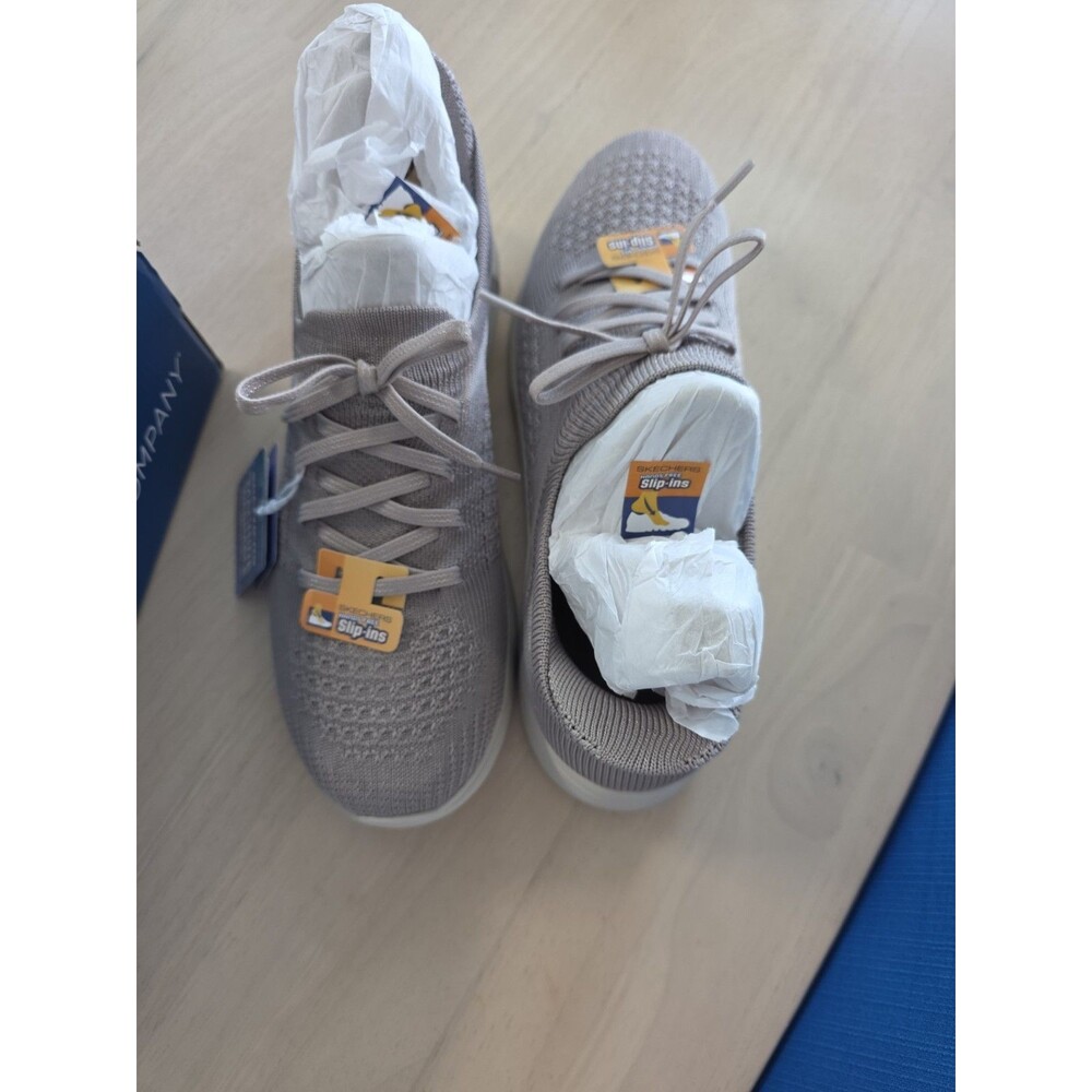 Skechers Slip-Ins On-the-go Amelia Hands Free Sneakers Taupe 10 New In Box - Picture 7 of 11